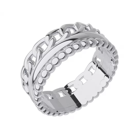 Серебряное кольцо 925, женское, размер 17.5