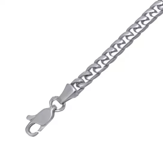 Серебряная цепочка 925 на шею, плетение панцирное, длина 55 см