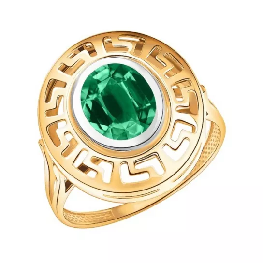 Золотое кольцо 585, женское, размер 20.5