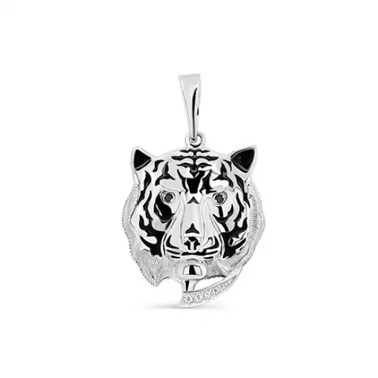 Серебряная подвеска 925, женская, с фианитом