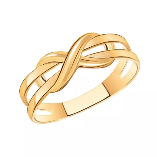 Золотое кольцо 585, женское, размер 16.5