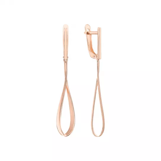 Золотые серьги 585, женские