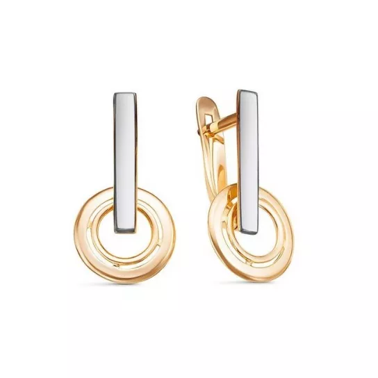 Золотые серьги 585, женские