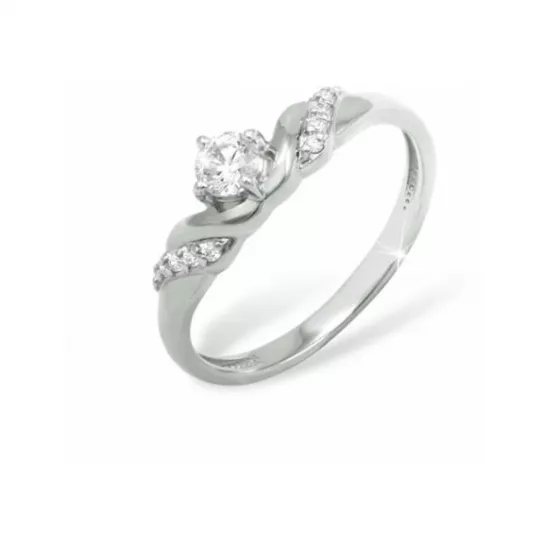 Серебряное кольцо 925, женское, размер 17