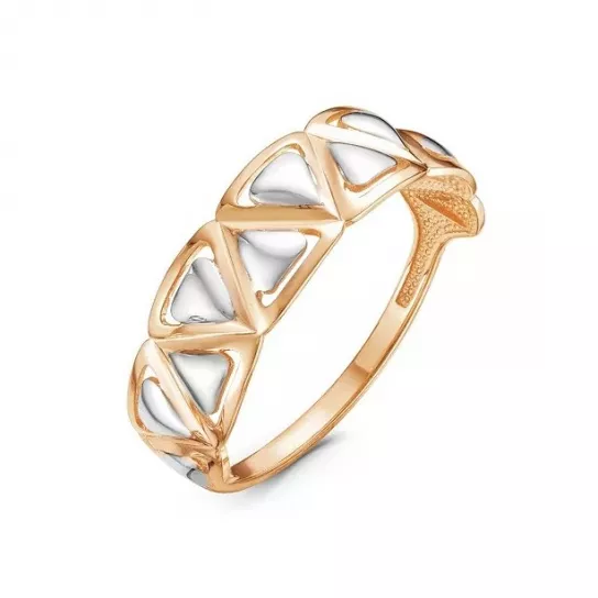 Золотое кольцо 585, женское, размер 16