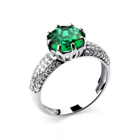 Серебряное кольцо 925, женское, размер 18.5