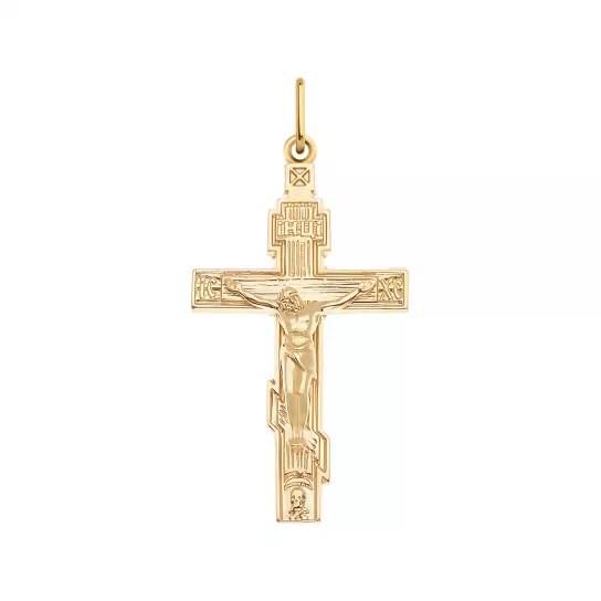 крестик 585 нательный, на шею