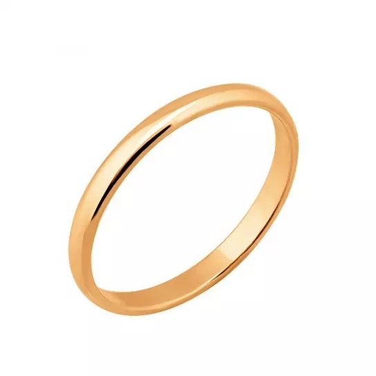 Золотое обручальное кольцо 585, размер 19.5