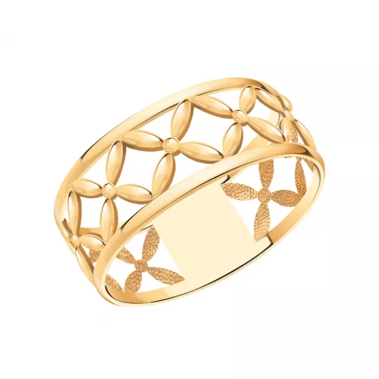 Золотое кольцо 585, женское, размер 19