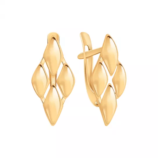 Золотые серьги 585, женские