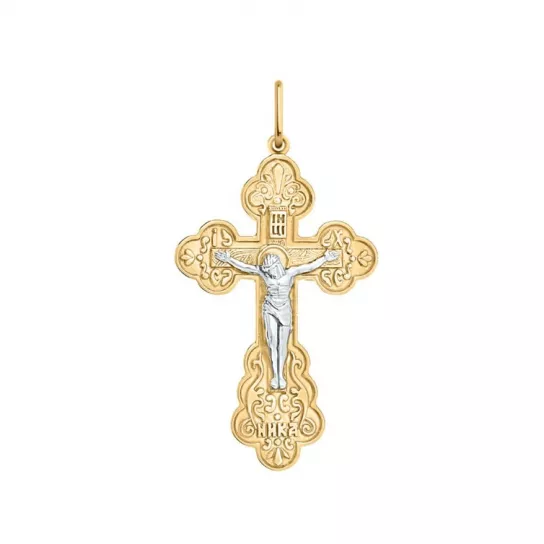 крестик 585 нательный, на шею