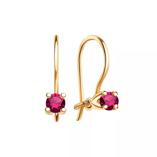 Серьги детские из золота
