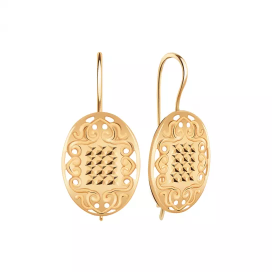 Золотые серьги 585, женские