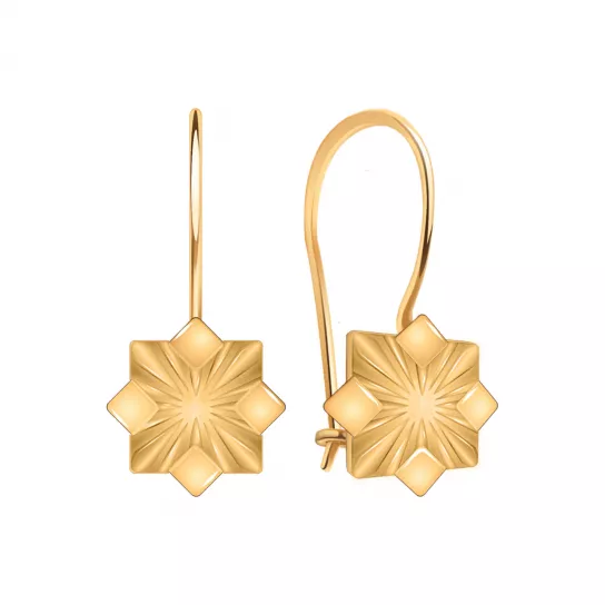 Золотые серьги 585, женские