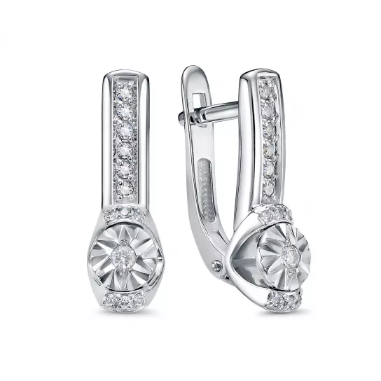 Золотые серьги 585, женские