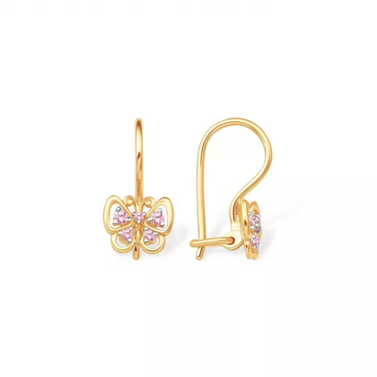 Золотые серьги 585, женские