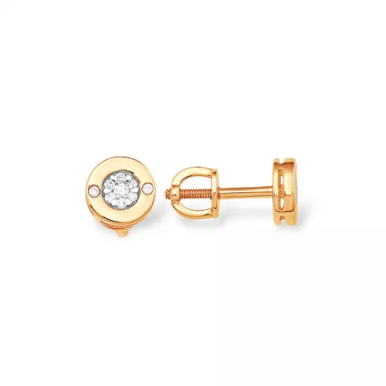 Золотые серьги 585, женские