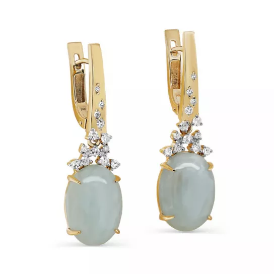 Золотые серьги 585, женские