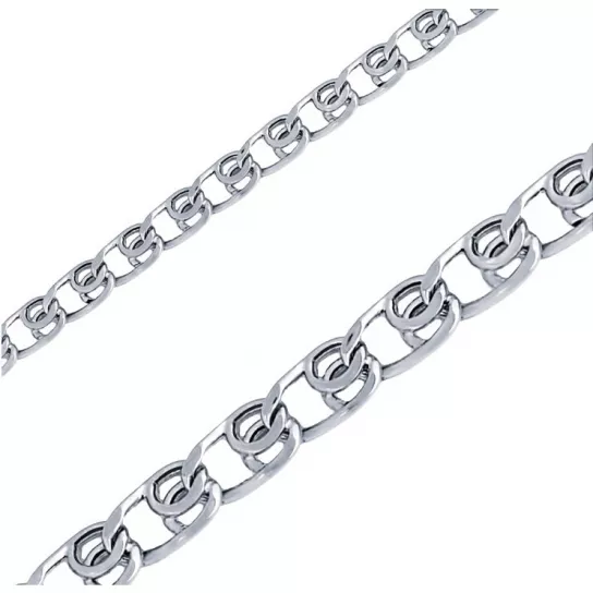 Серебряная цепочка 925 на шею, плетение лав, длина 40 см