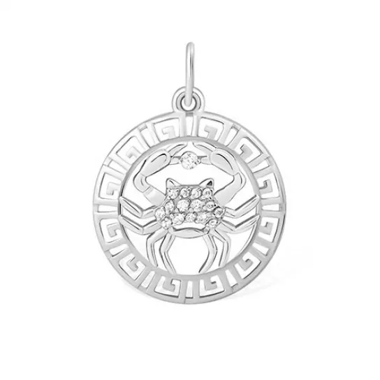 Серебряная подвеска 925, с фианитом