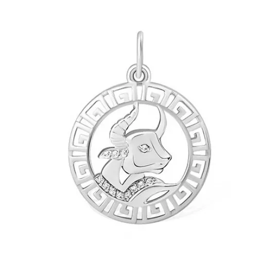 Серебряная подвеска 925, с фианитом