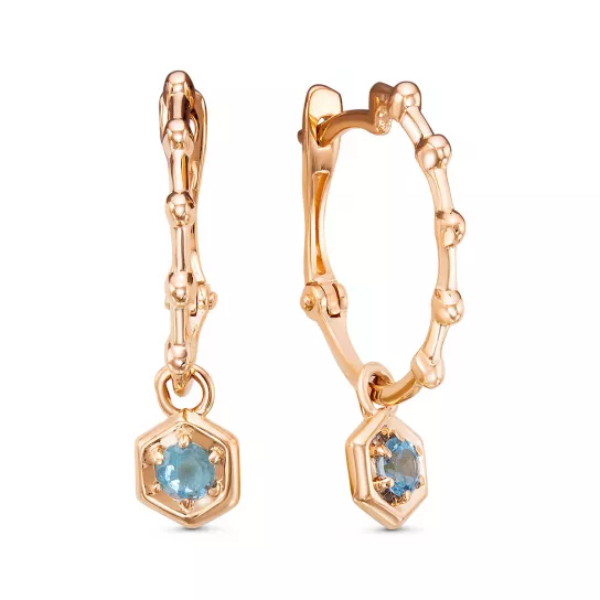 Золотые серьги 585, женские