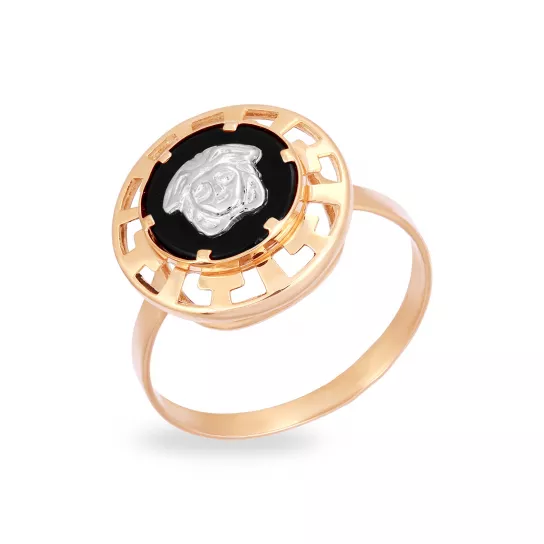 Золотое кольцо 585, женское, размер 18.5