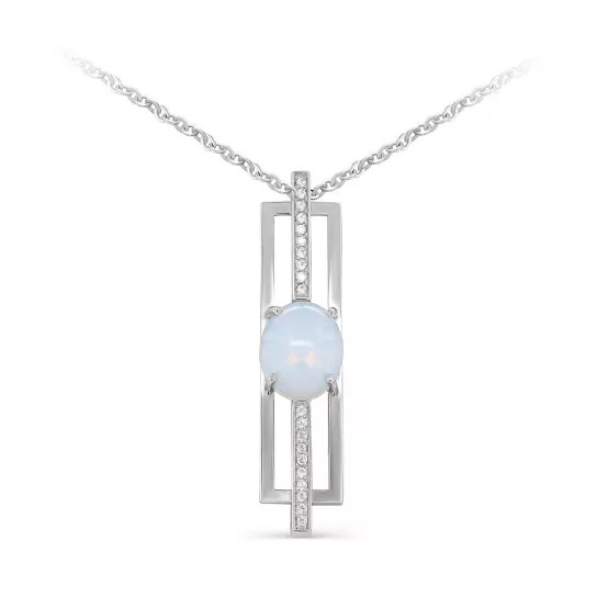 Колье из серебра