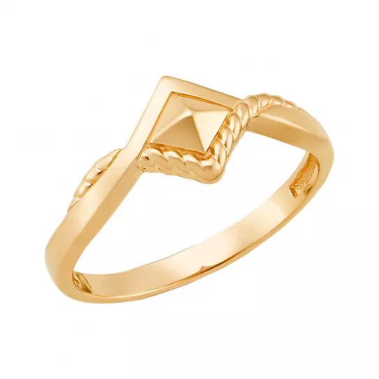 Золотое кольцо 585, женское, размер 17.5