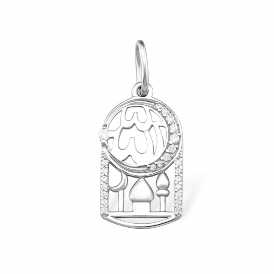 Серебряная подвеска 925, с фианитом