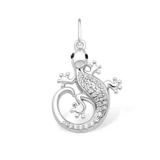 Серебряная подвеска 925, женская, с фианитом