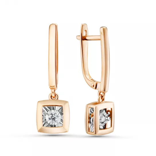 Золотые серьги 585, женские