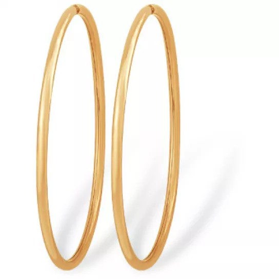 Серьги-конго из золота