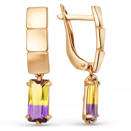 Золотые серьги 585, женские