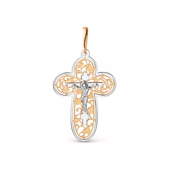 крестик 585 нательный, на шею