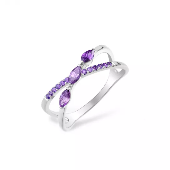 Серебряное кольцо 925, женское, размер 19.5