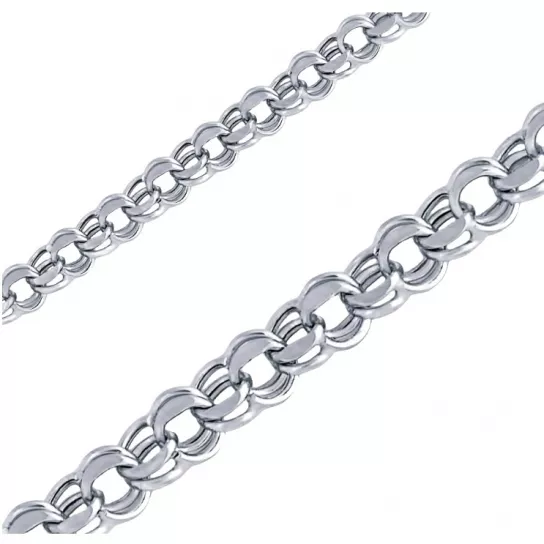 браслет 925, плетение бисмарк, длина 17 см