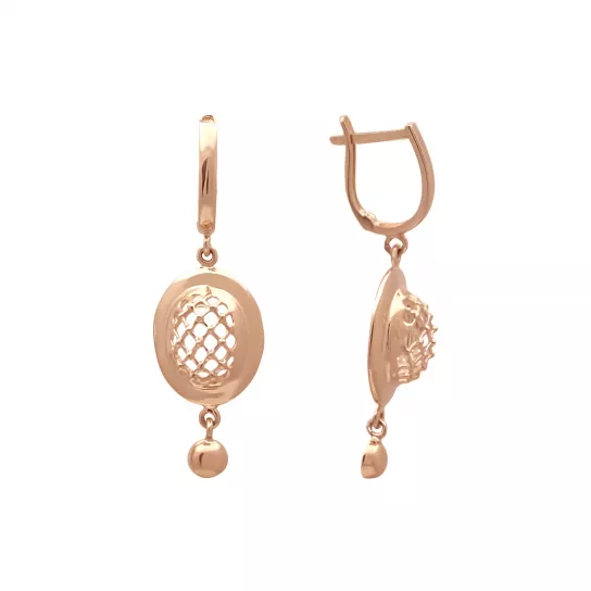 Золотые серьги 585, женские