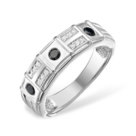 Серебряное кольцо 925, женское, с фианитом, размер 19.5