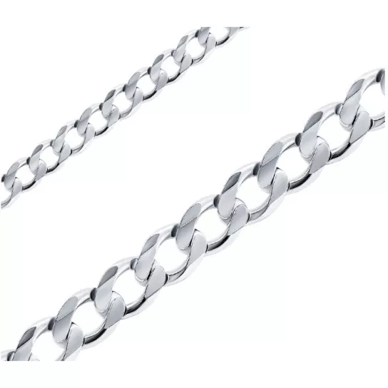 Серебряная цепочка 925 на шею, плетение панцирное, длина 50 см