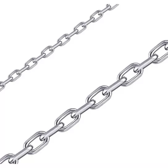 Серебряная цепочка 925 на шею, плетение якорное, длина 50 см