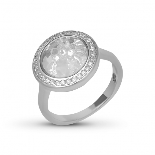 Серебряное кольцо 925, женское, размер 17