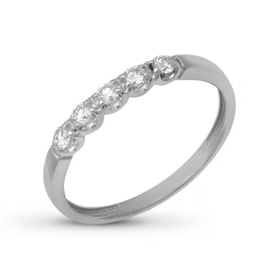 Золотое кольцо 585, женское, с бриллиантом, размер 16.5