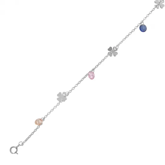 браслет 925, плетение фантазийное, длина 24 см