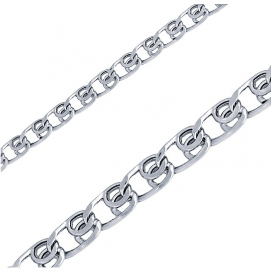 Серебряная цепочка 925 на шею, плетение лав, длина 45 см