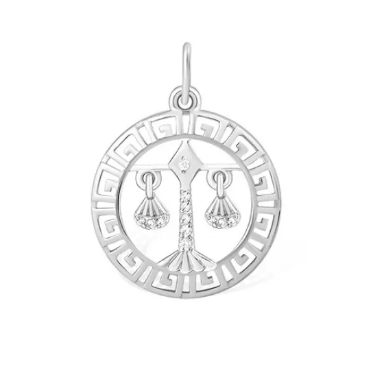 Серебряная подвеска 925, с фианитом