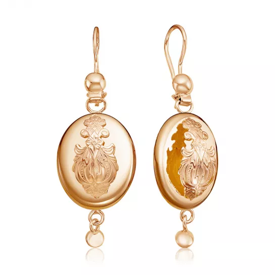 Золотые серьги 375, женские