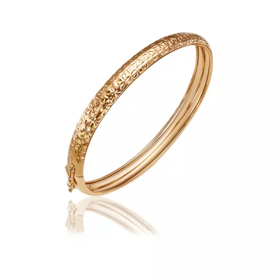 Браслет жесткий из золота