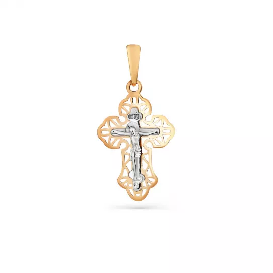 крестик 585 нательный, на шею