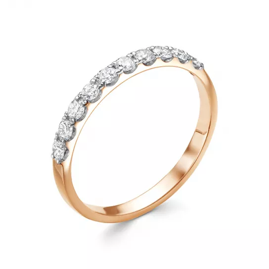 Золотое кольцо 585, женское, с бриллиантом, размер 16.5